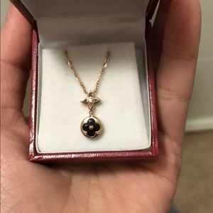 New real 18k rose gold necklace.